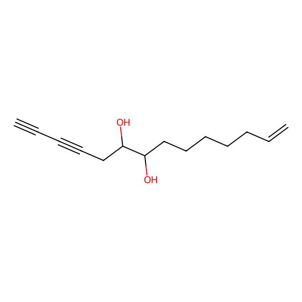 2D Structure of 13-Tetradecene-1,3-diyne-6,7-diol 2D Structure of 13-Tetradecene-1,3-diyne-6,7-diol