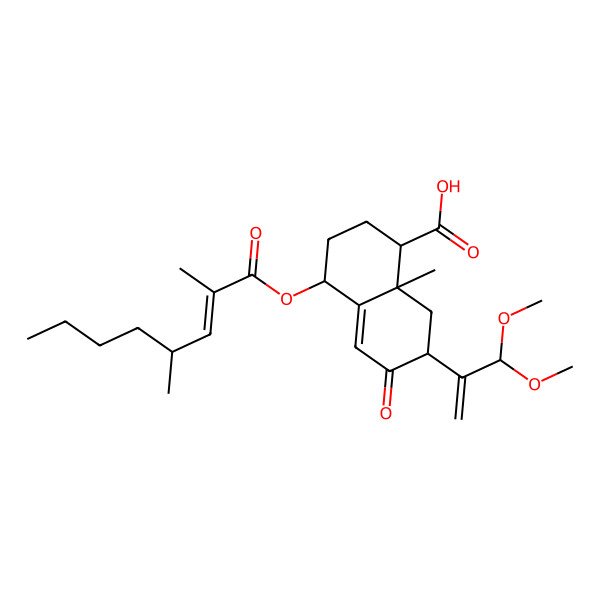 2D Structure of 13,13-Dimethoxyintegric acid