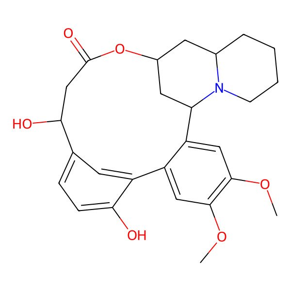 2D Structure of 13,14-Dihydro-2',14beta-dihydroxy-4'',5''-dimethoxylythran-12-one