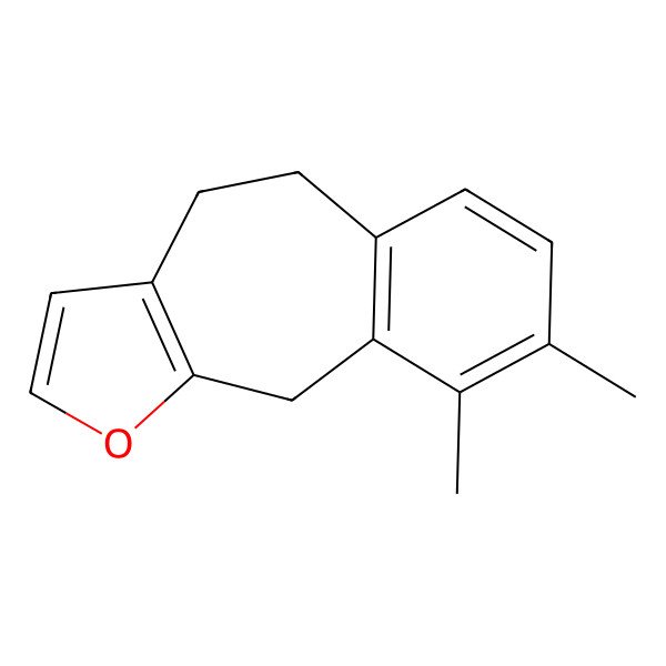 2D Structure of 5,10-Dihydro-8,9-dimethyl-4H-benzo[5,6]cyclohepta[1,2-b]furan