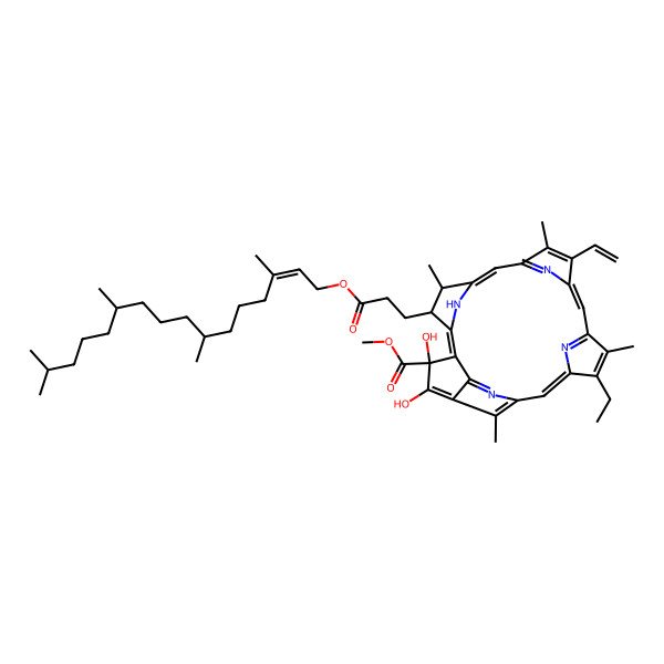 2D Structure of 132-hydroxy-(132-S)-phaeophytin A