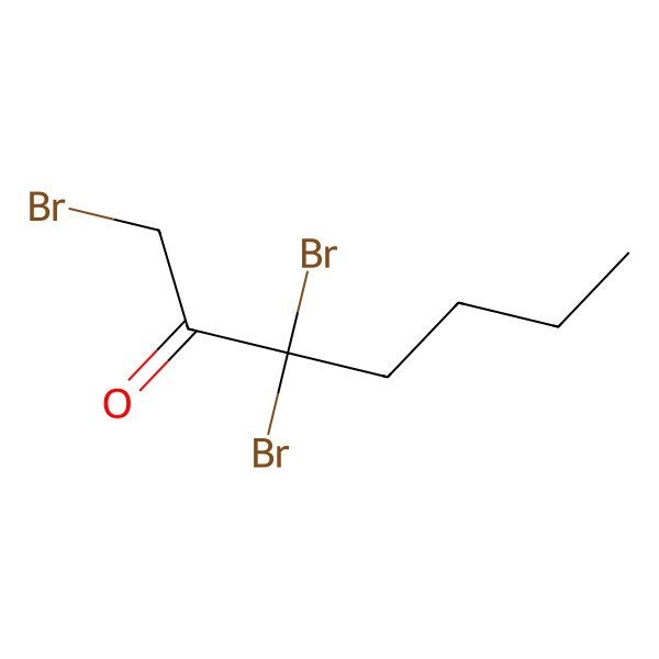 2D Structure of 1,3,3-Tribromoheptan-2-one