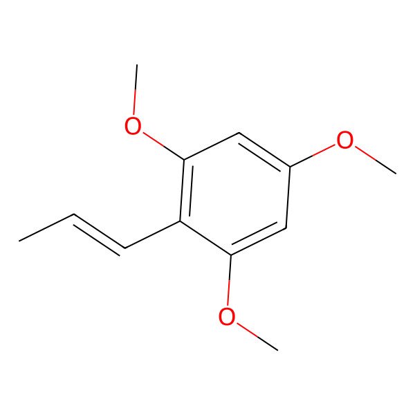 2D Structure of 1,3,5-Trimethoxy-2-prop-1-enylbenzene