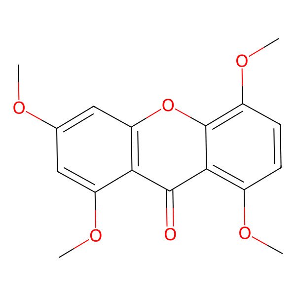 2D Structure of 1,3,5,8-Tetramethoxyxanthen-9-one