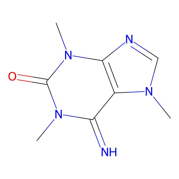 2D Structure of 1,3,7-Trimethylisoguanine