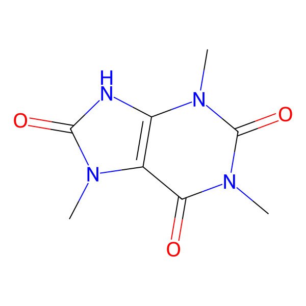 2D Structure of 1,3,7-Trimethyluric acid