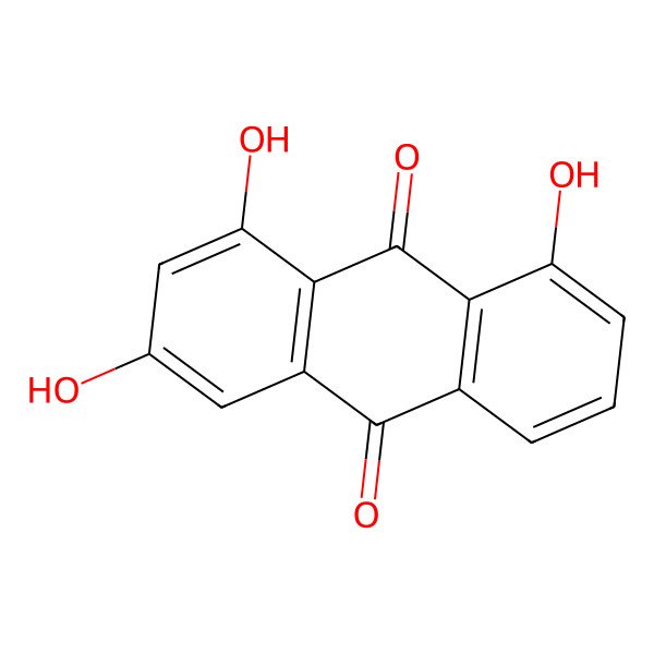 2D Structure of 1,3,8-Trihydroxyanthraquinone