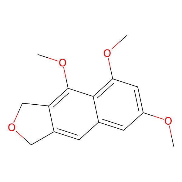 2D Structure of 1,3,8-Trimethoxynaphtho[9-c]furan