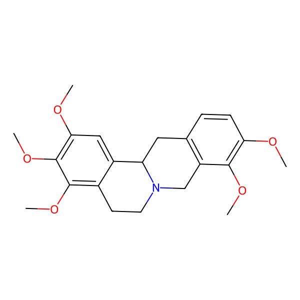 2D Structure of (13aS)-2,3,4,9,10-pentamethoxy-6,8,13,13a-tetrahydro-5H-isoquinolino[2,1-b]isoquinoline