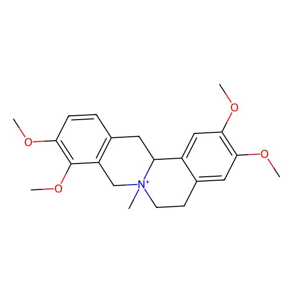 2D Structure of (13aS)-2,3,9,10-tetramethoxy-7-methyl-6,8,13,13a-tetrahydro-5H-isoquinolino[2,1-b]isoquinolin-7-ium