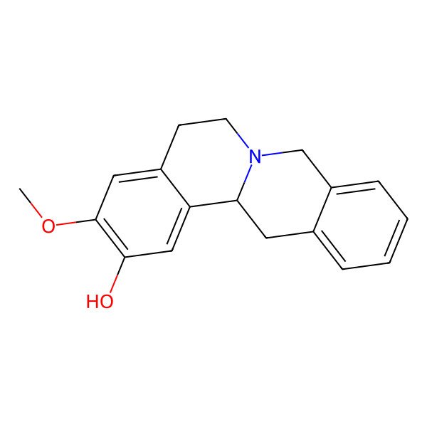 2D Structure of (13aS)-3-methoxy-6,8,13,13a-tetrahydro-5H-isoquinolino[2,1-b]isoquinolin-2-ol