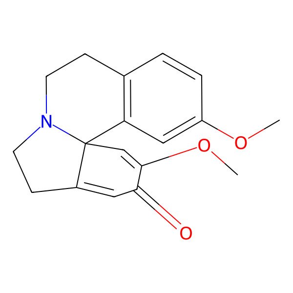 2D Structure of (13bS)-2,12-dimethoxy-5,6,8,9-tetrahydroindolo[7a,1-a]isoquinolin-3-one