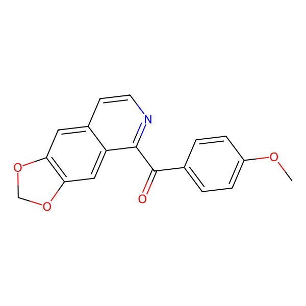 2D Structure of [1,3]Dioxolo[4,5-g]isoquinolin-5-yl-(4-methoxyphenyl)methanone