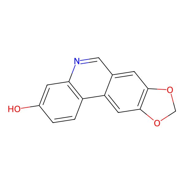 2D Structure of [1,3]Dioxolo[4,5-j]phenanthridin-3-ol