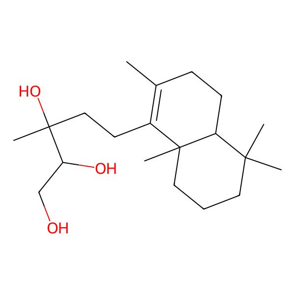 2D Structure of (13R,14R)-8-Labdene-13,14,15-triol