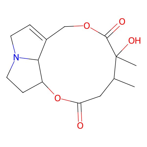 2D Structure of (13S)-12-Hydroxy-14-deethylidenecrotalanan-11,15-dione