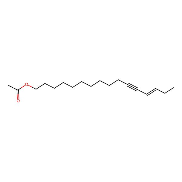 2D Structure of 13Z-Hexadecen-11-ynyl acetate