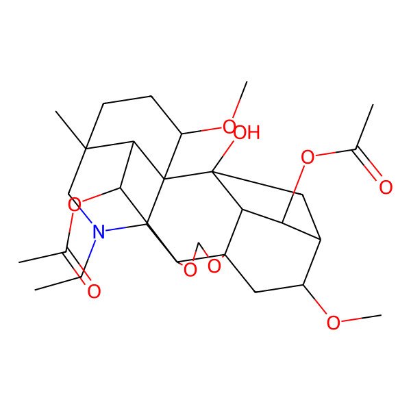 2D Structure of 14-Acetyldictyocarpine
