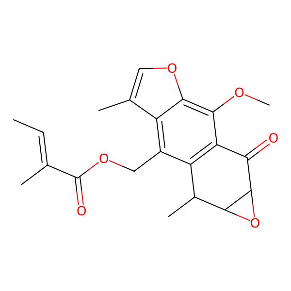 2D Structure of 14-angeloyloxy-2alpha,3alpha-epoxy-1-oxo-O-methylcacalol 2D Structure of 14-angeloyloxy-2alpha,3alpha-epoxy-1-oxo-O-methylcacalol