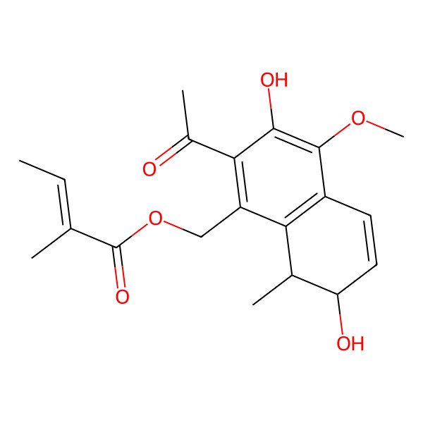2D Structure of 14-Angeloyloxy-3beta-hydroxydeltonorcacalol 2D Structure of 14-Angeloyloxy-3beta-hydroxydeltonorcacalol