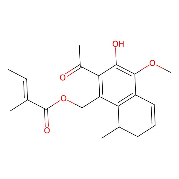 2D Structure of 14-Angeloyloxydeltonorcacalol 2D Structure of 14-Angeloyloxydeltonorcacalol