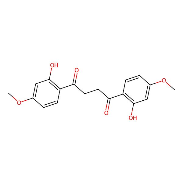 2D Structure of 1,4-Bis(2-hydroxy-4-methoxyphenyl)butane-1,4-dione