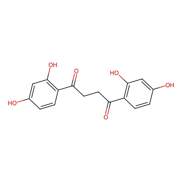 2D Structure of 1,4-Bis(2,4-dihydroxyphenyl)butane-1,4-dione