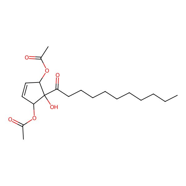 2D Structure of 1,4-di-O-acetyl hygrophorone E10