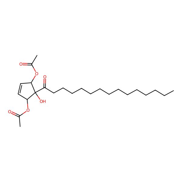 2D Structure of 1,4-di-O-acetyl hygrophorone E14