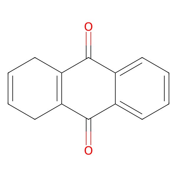 2D Structure of 1,4-Dihydroanthraquinone
