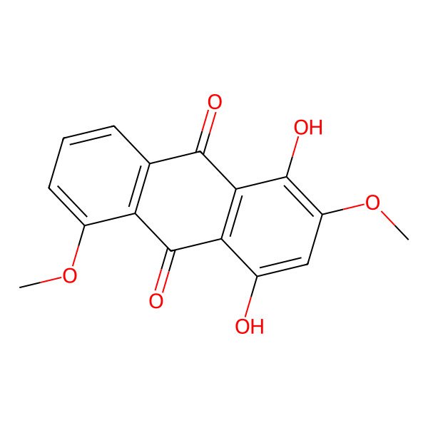 2D Structure of 1,4-Dihydroxy-2,5-dimethoxy-9,10-anthraquinone