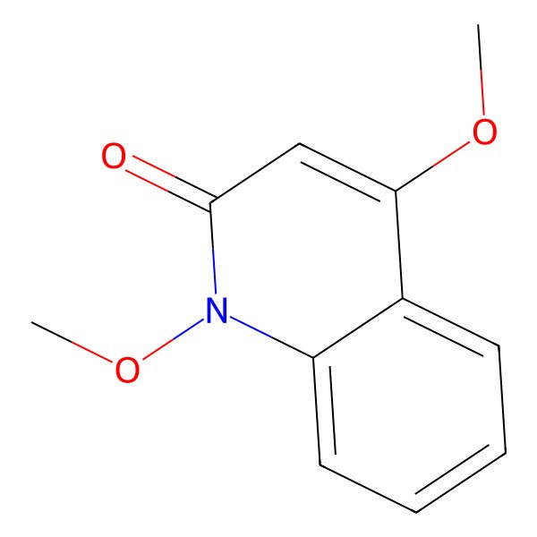 2D Structure of 1,4-Dimethoxy-2-quinolone