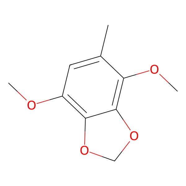 2D Structure of 1,4-Dimethoxy-2,3-methylenedioxy-5-methylbenzene