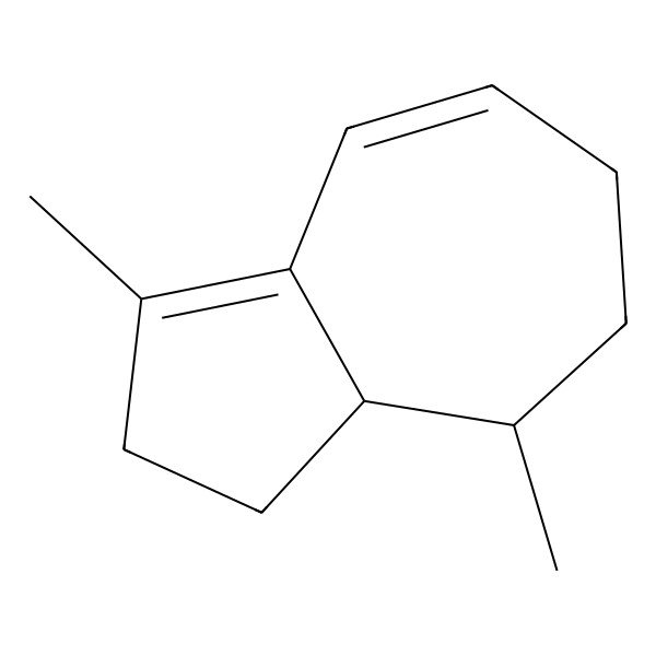 2D Structure of 1,4-Dimethyl-2,3,3a,4,5,6-hexahydroazulene