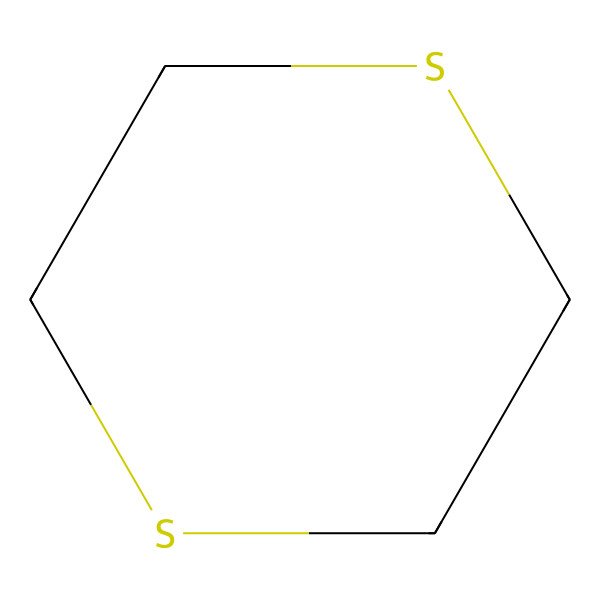 2D Structure of 1,4-Dithiane