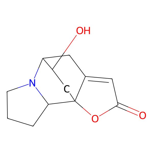 2D Structure of 14-Hydroxy-12-oxa-6-azatetracyclo[5.5.2.01,9.02,6]tetradec-9-en-11-one