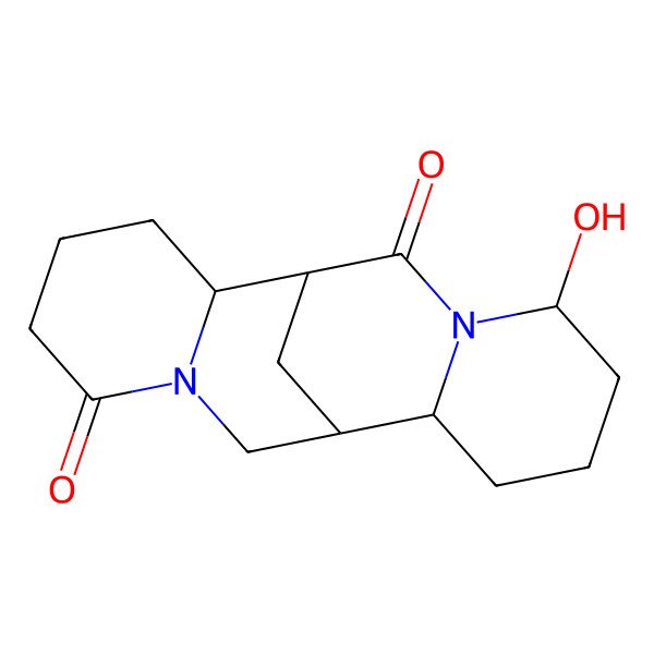 2D Structure of 14-Hydroxy-7,15-diazatetracyclo[7.7.1.02,7.010,15]heptadecane-6,16-dione
