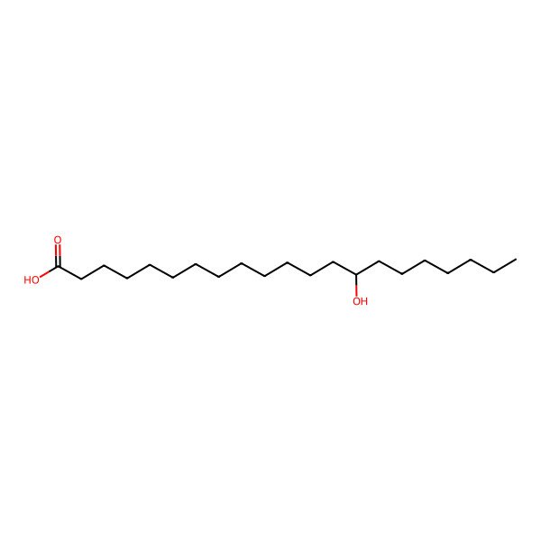 2D Structure of 14-Hydroxy-heneicosanoic acid
