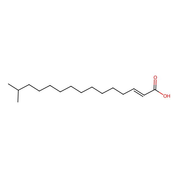 2D Structure of 14-Methylpentadec-2-enoic acid