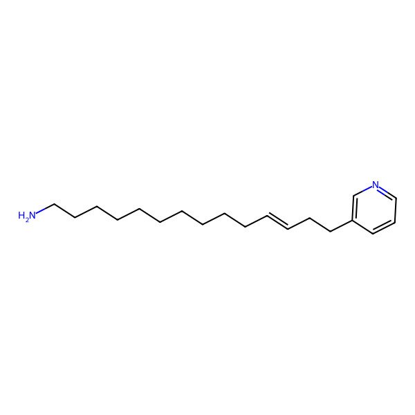2D Structure of 14-Pyridin-3-yltetradec-11-en-1-amine