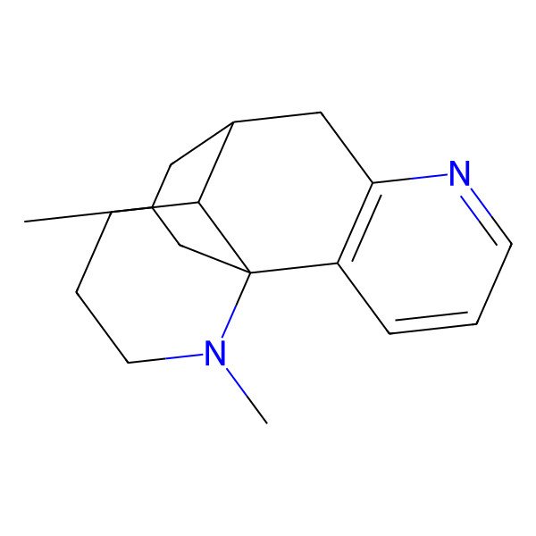 2D Structure of 14,16-Dimethyl-6,14-diazatetracyclo[7.5.3.01,10.02,7]heptadeca-2(7),3,5-triene