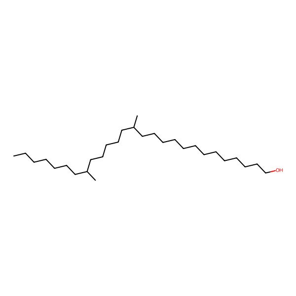 2D Structure of 14,20-Dimethyl heptacosanol
