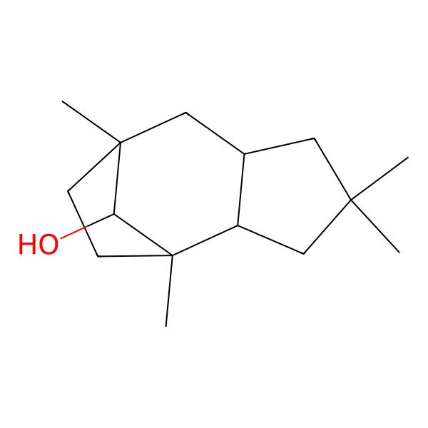 2D Structure of 1,4,4,8-Tetramethyltricyclo[6.2.1.02,6]undecan-11-ol