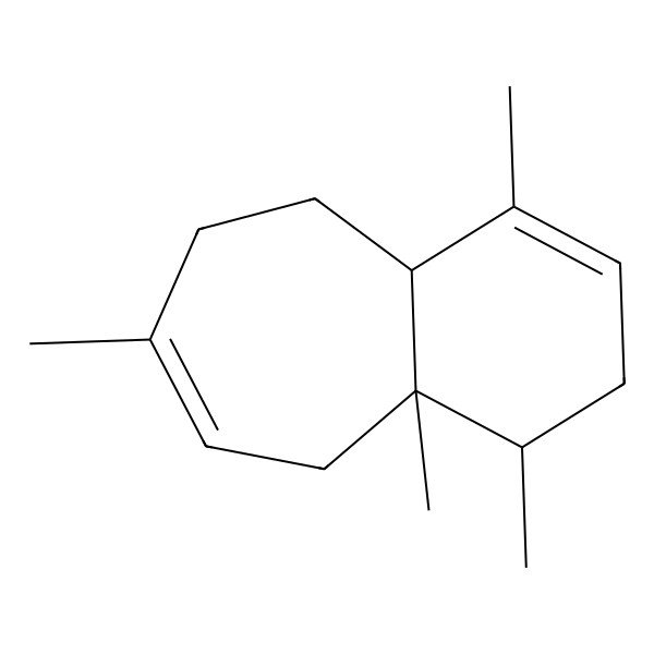 2D Structure of 1,4,4a,7-Tetramethyl-3,4,5,8,9,9a-hexahydrobenzo[7]annulene