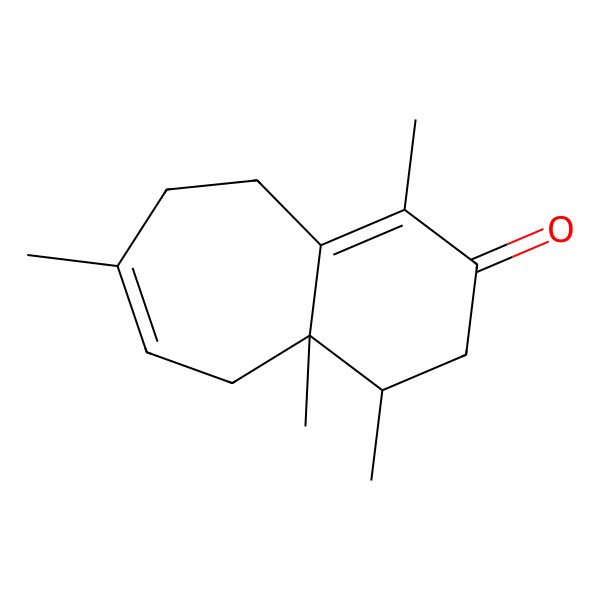 2D Structure of 1,4,4a,7-tetramethyl-4,5,8,9-tetrahydro-3H-benzo[7]annulen-2-one