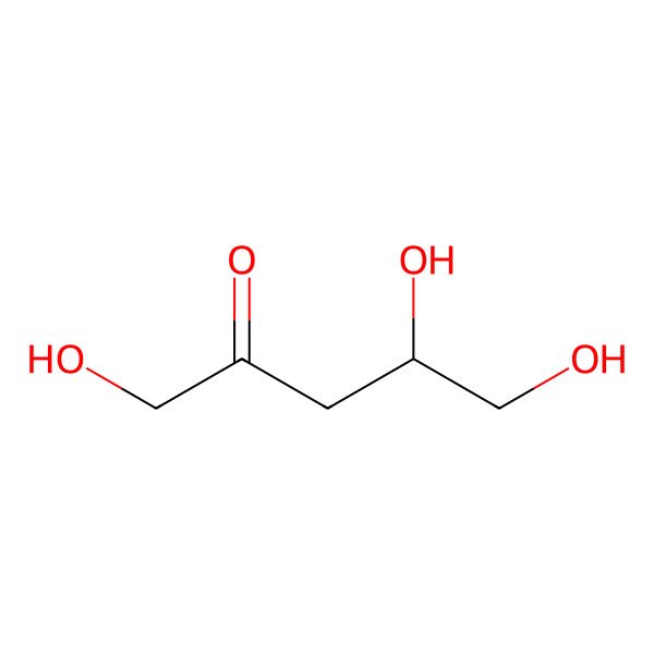 2D Structure of 1,4,5-Trihydroxypentan-2-one