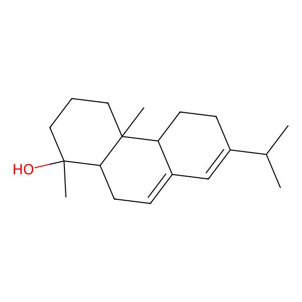 2D Structure of 1,4a-Dimethyl-7-propan-2-yl-2,3,4,4b,5,6,10,10a-octahydrophenanthren-1-ol