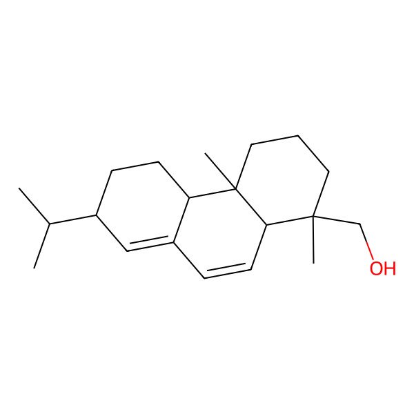 2D Structure of (1,4a-Dimethyl-7-propan-2-yl-2,3,4,4b,5,6,7,10a-octahydrophenanthren-1-yl)methanol