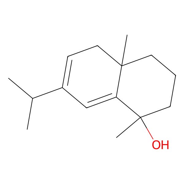 2D Structure of 1,4a-Dimethyl-7-propan-2-yl-2,3,4,5-tetrahydronaphthalen-1-ol