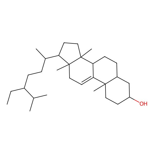 2D Structure of 14alpha-Methyl-poriferast-9(11)-en-3beta-ol 2D Structure of 14alpha-Methyl-poriferast-9(11)-en-3beta-ol